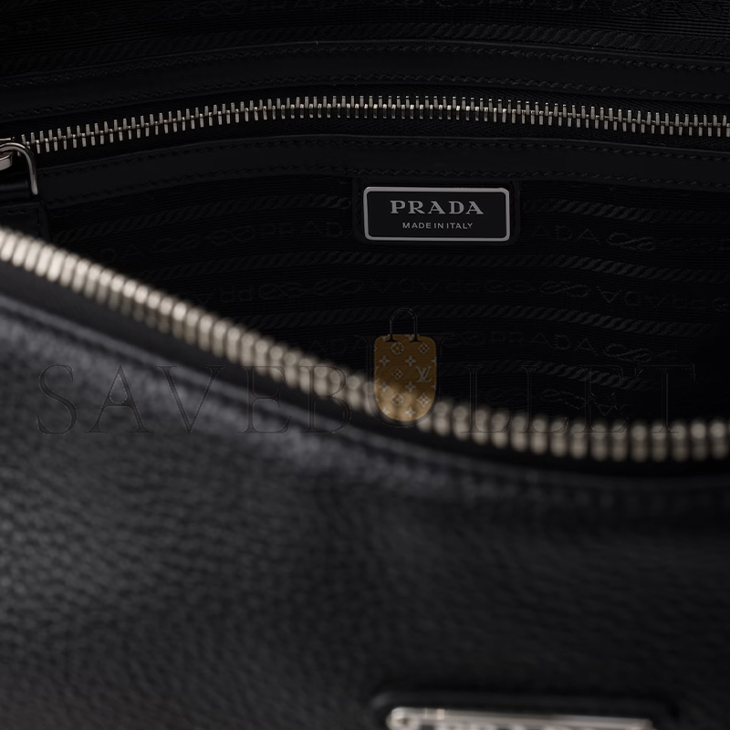 Pra*a large leather shoulder bag 2vh185 (43*32*18cm)